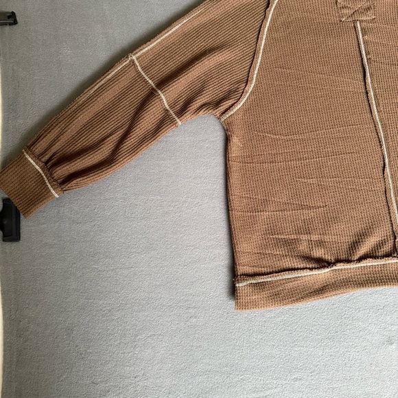 NWT Andree by Unit Waffle knit casual pullover long sleeve Sweater SOFT size 2x - Picture 11 of 16